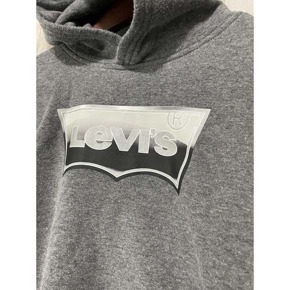 Boys Levi's Gray Cotton  hoodie size Large - Picture 3 of 8